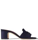  Dép Nữ Loro Piana Summer Charms 'Blue Navy' 