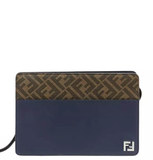  Túi Fendi Clutch Squared FF 'Navy Brown' 
