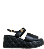  Dép Nữ Chanel Mark Platform A Cute Flower 'Black' 