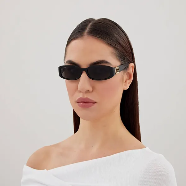  Kính Nữ Gucci Sunglasses 'Black' 