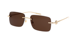  Kính Nam Gucci Endura Rectangular Sunglasses 'Gold' 