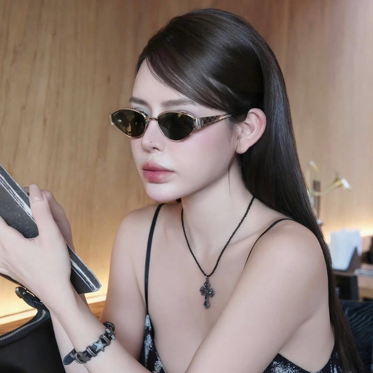  Kính Nam Gucci Sunglasses 'Gold' 