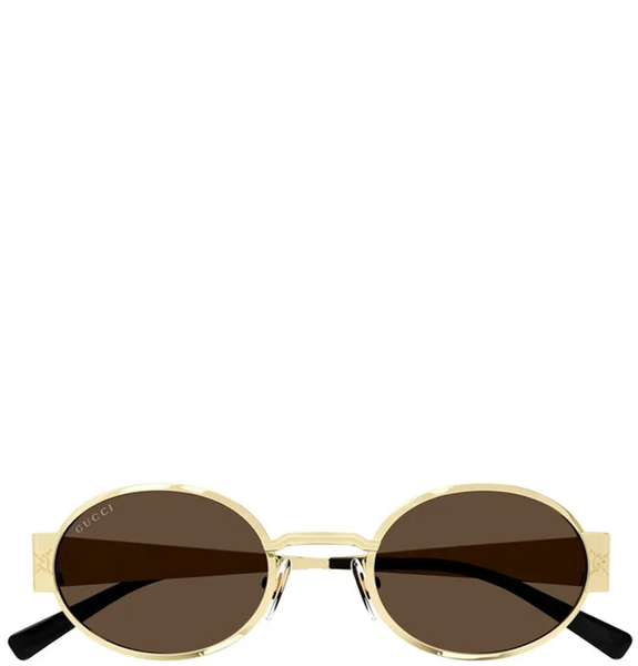  Kính Nữ Gucci Oval Sunglasses 'Gold' 