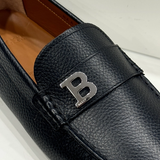  Giày Nam Bally Leather Loafers 'Black' 