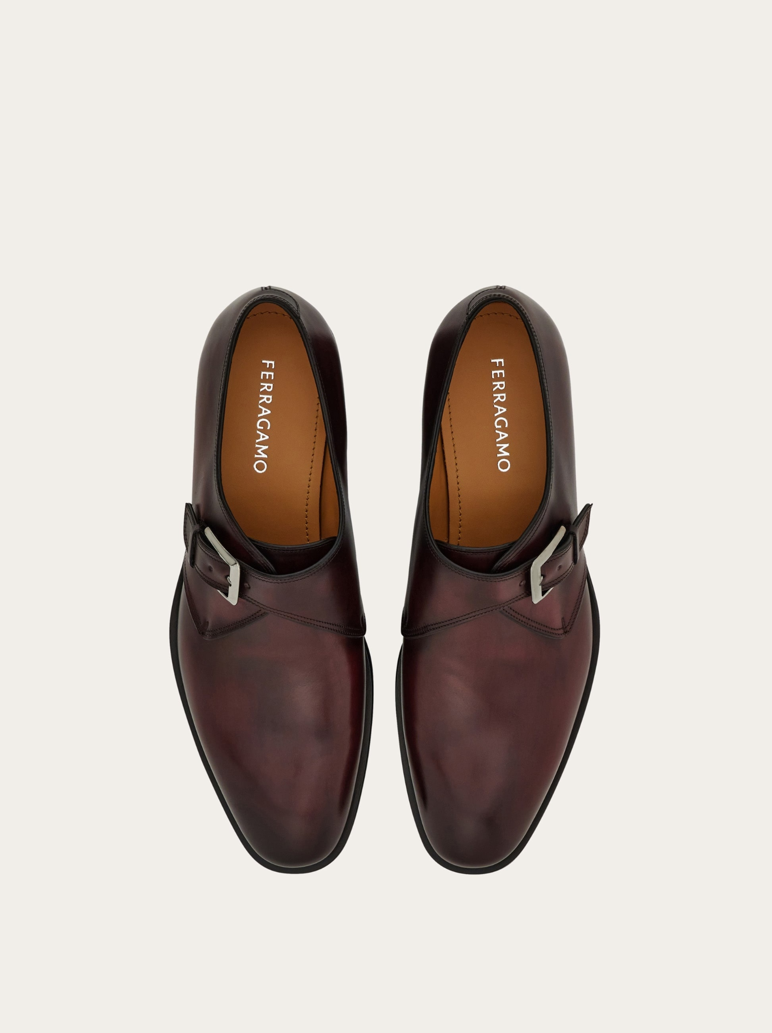  Giày Nam Salvatore Ferragamo Single Monk 'Dark Brown' 