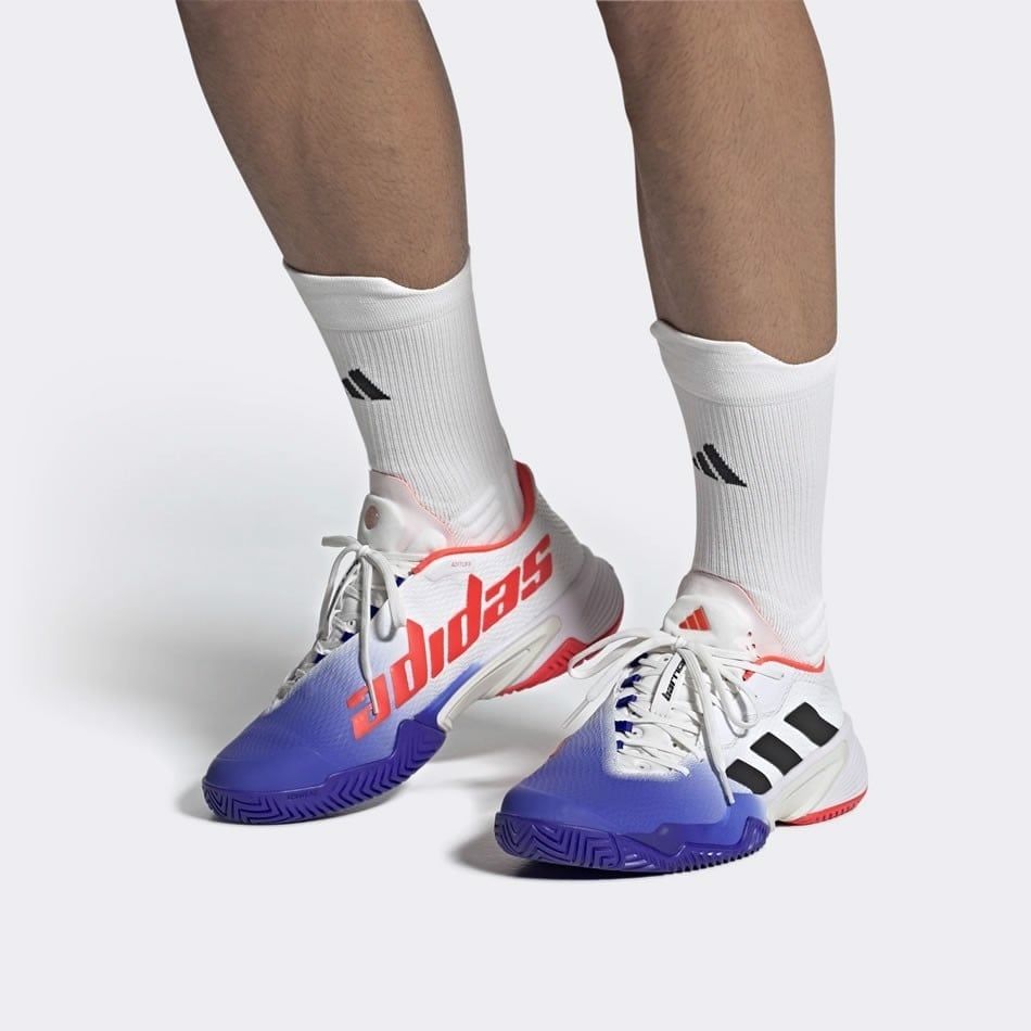  Giày Adidas Barricade 'Lucid Blue Solar Red' 