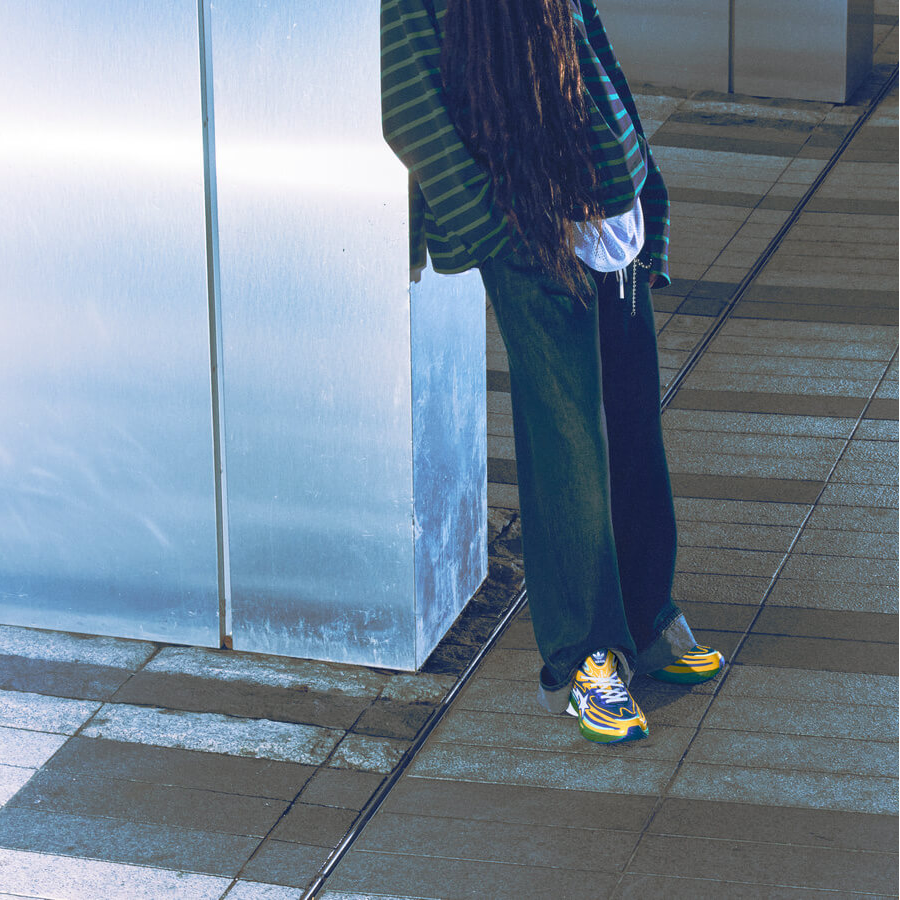  Giày Adidas x Bape Orketro 'Yellow Blue Green' 