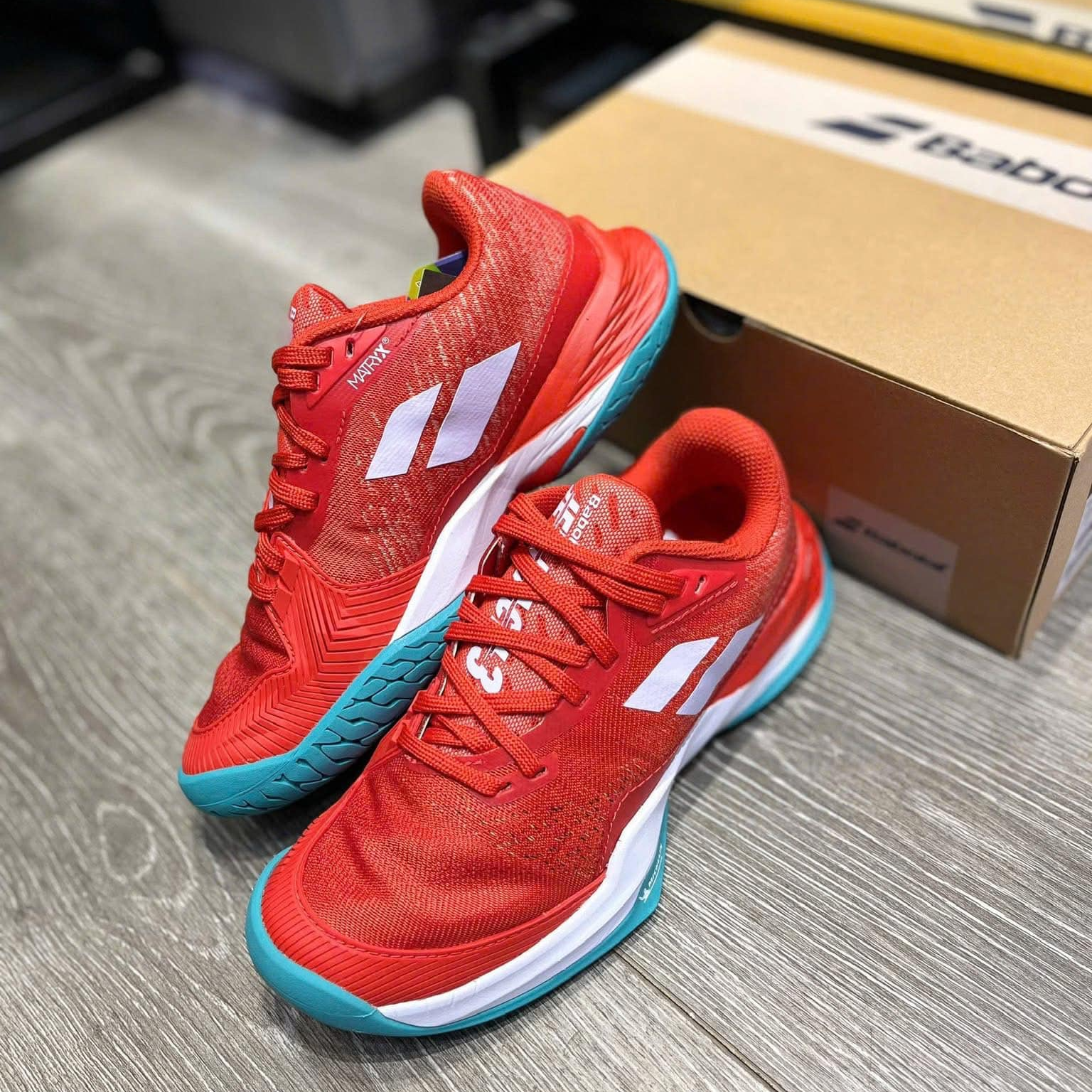 Giày Babolat Jet Mach 3 All Court 'Fiesta Red' 