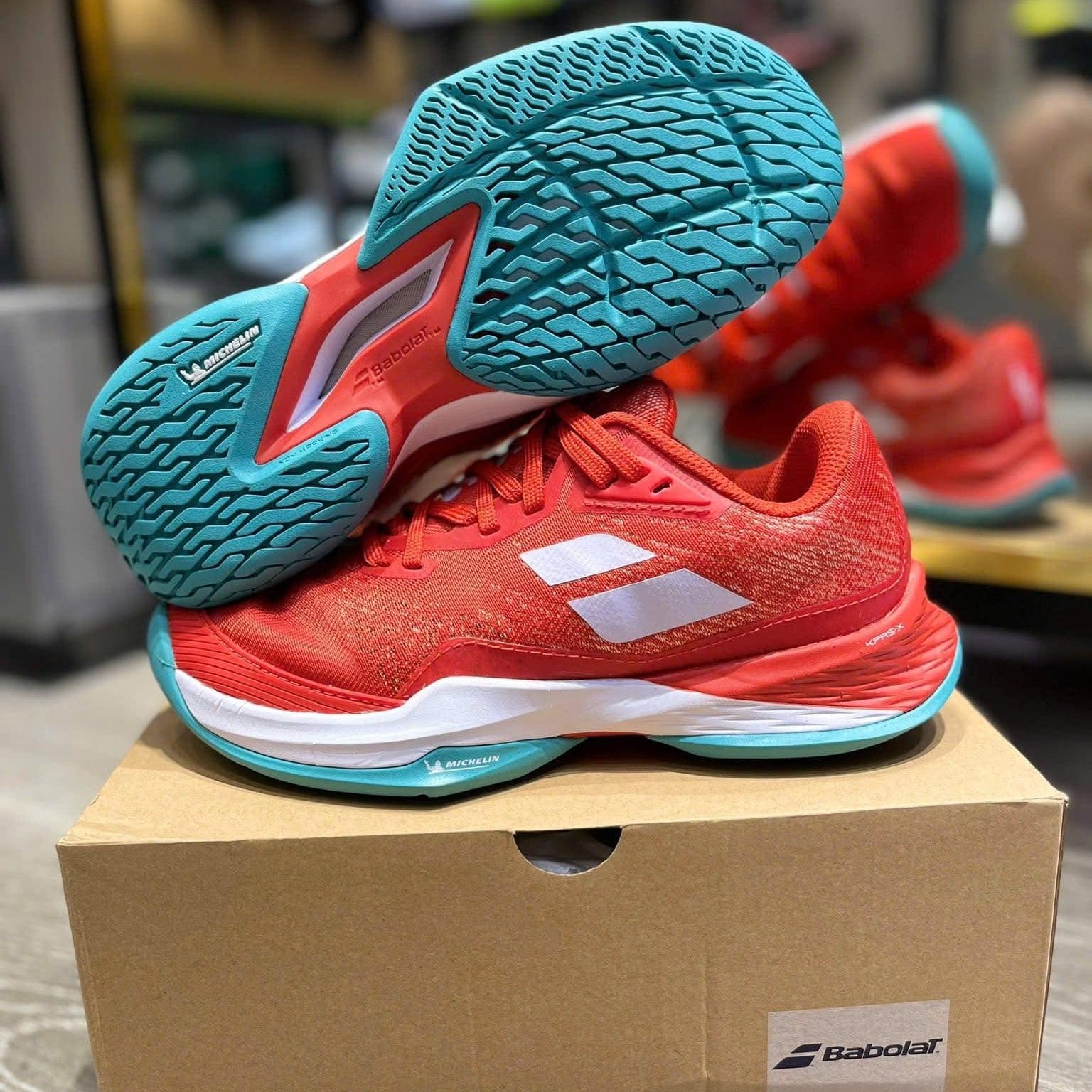  Giày Babolat Jet Mach 3 All Court 'Fiesta Red' 