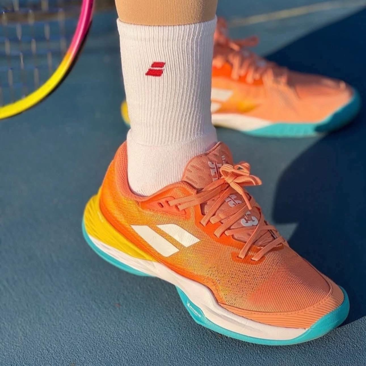  Giày Babolat Jet Mach III 'Clay Coral Gold' 