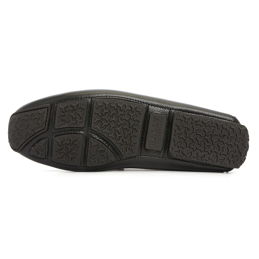  Giày Bally Pablon Pebbled Leather Loafers 'Black' 