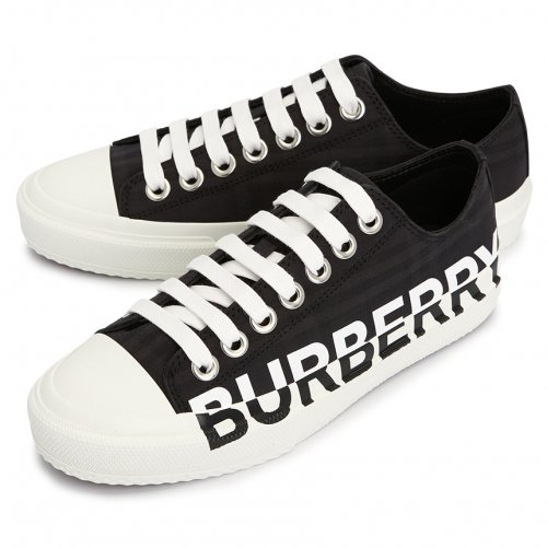  Giày Burberry Larkhall Low Top Lace Up 'Black' 