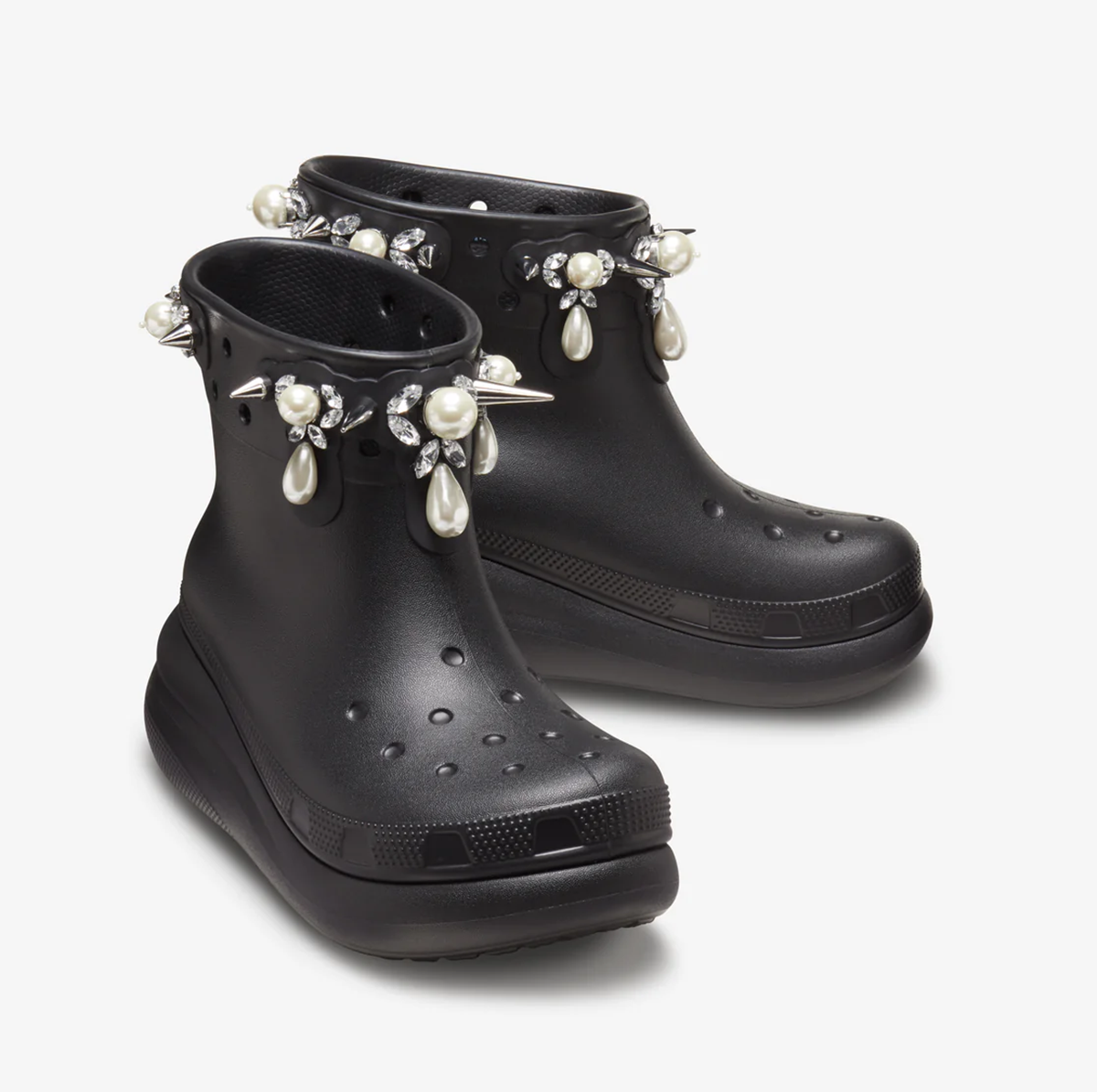  Giày Crocs Crush Boot x Simone Rocha ‘Black’ 