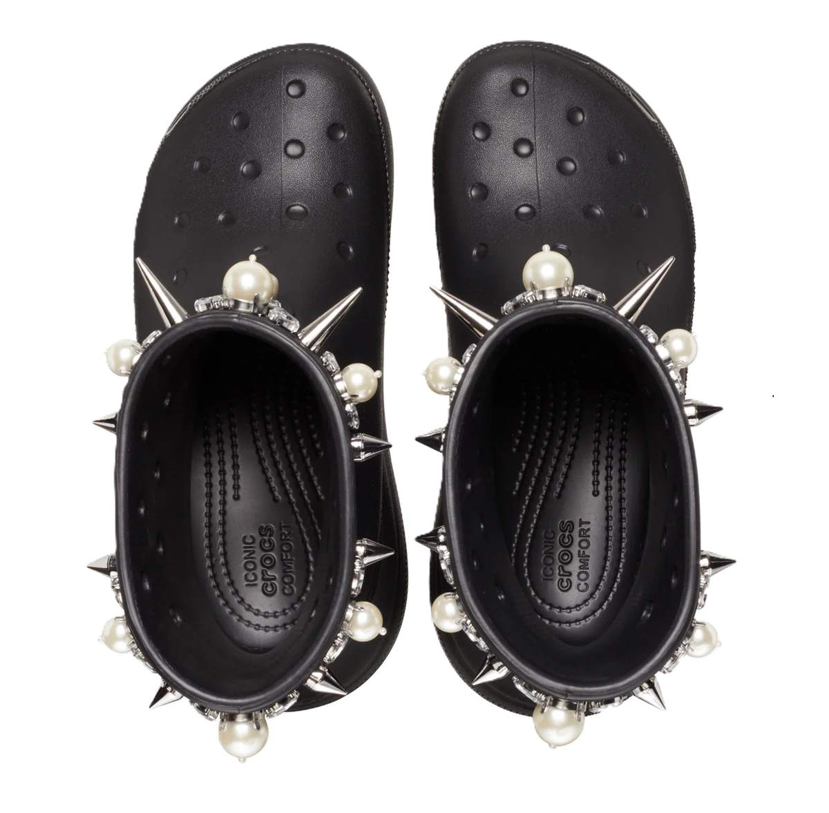  Giày Crocs Crush Boot x Simone Rocha ‘Black’ 