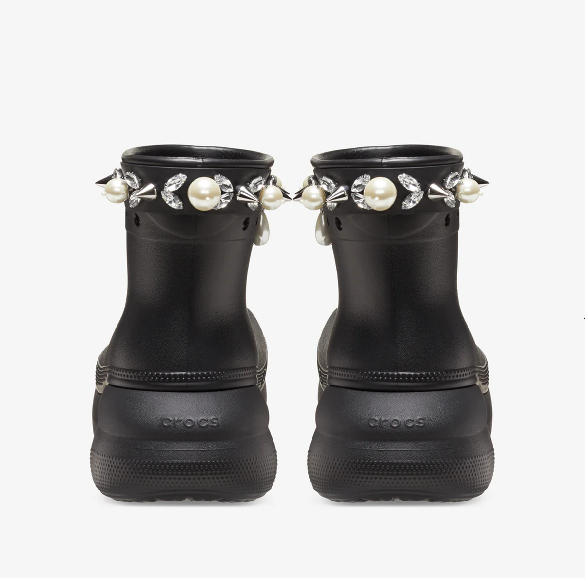 Giày Crocs Crush Boot x Simone Rocha ‘Black’ 