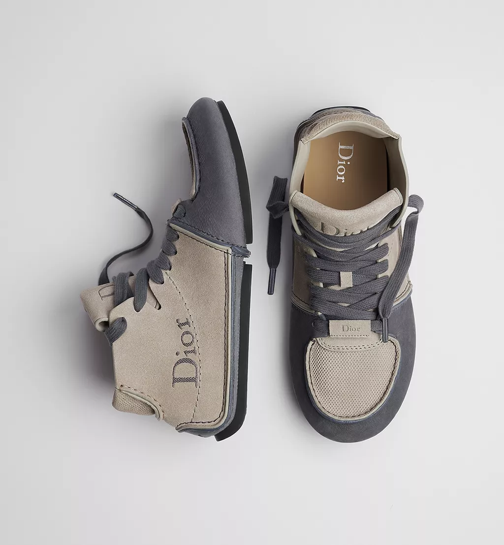  Giày Dior Roadie Lace-Up Boot 'Gray' 