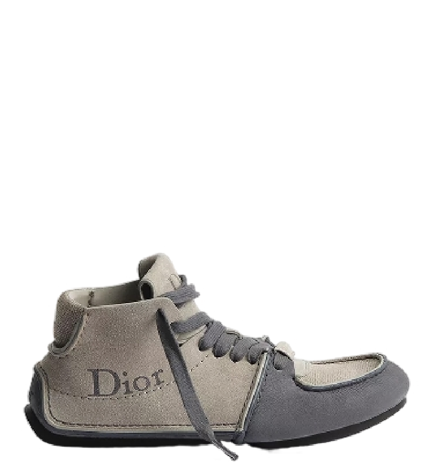  Giày Dior Roadie Lace-Up Boot 'Gray' 
