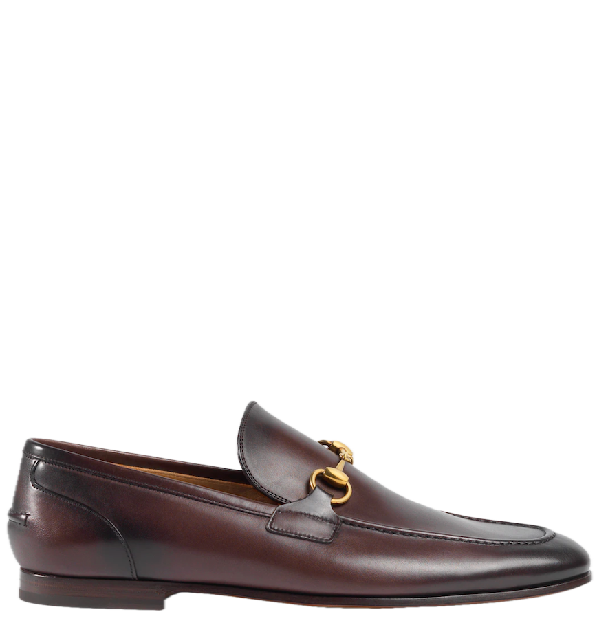  Giày ‎Gucci Jordaan Loafer 'Brown' 