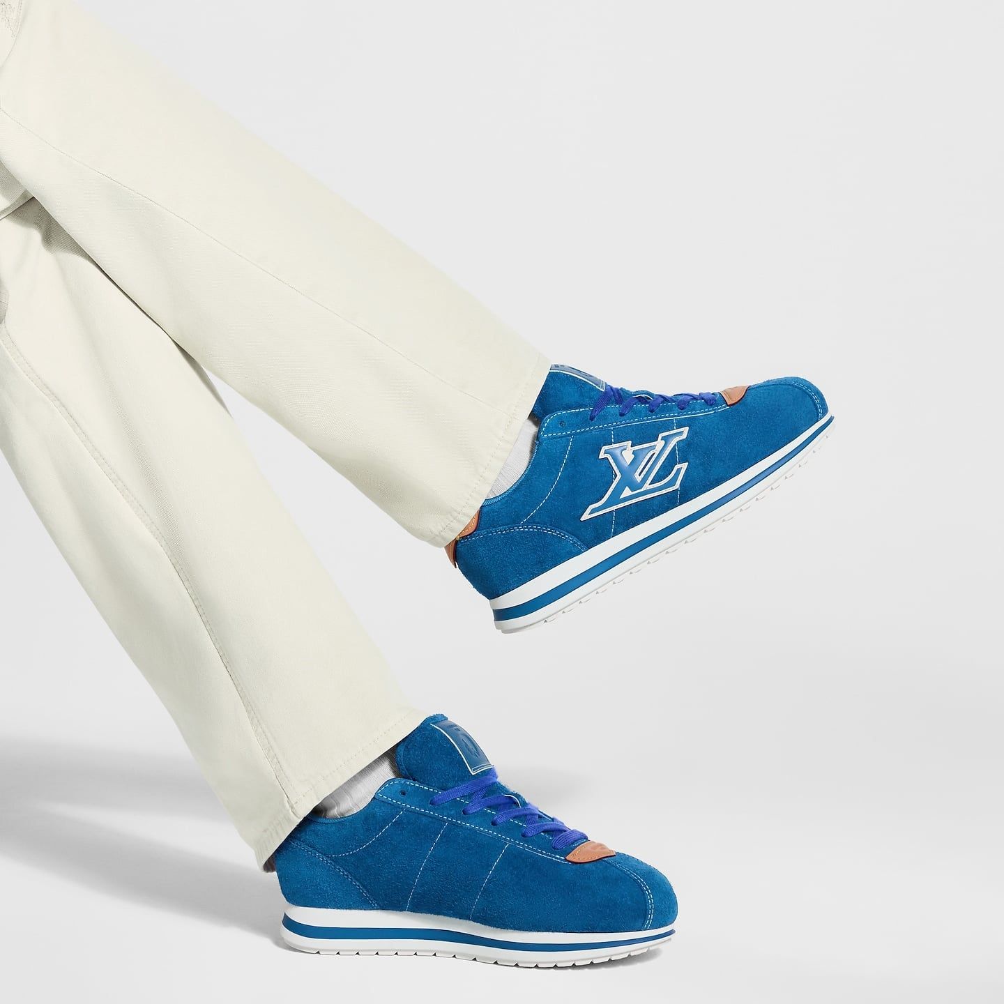  Giày Louis Vuitton LV Buttersoft Trainers 'Blue' 