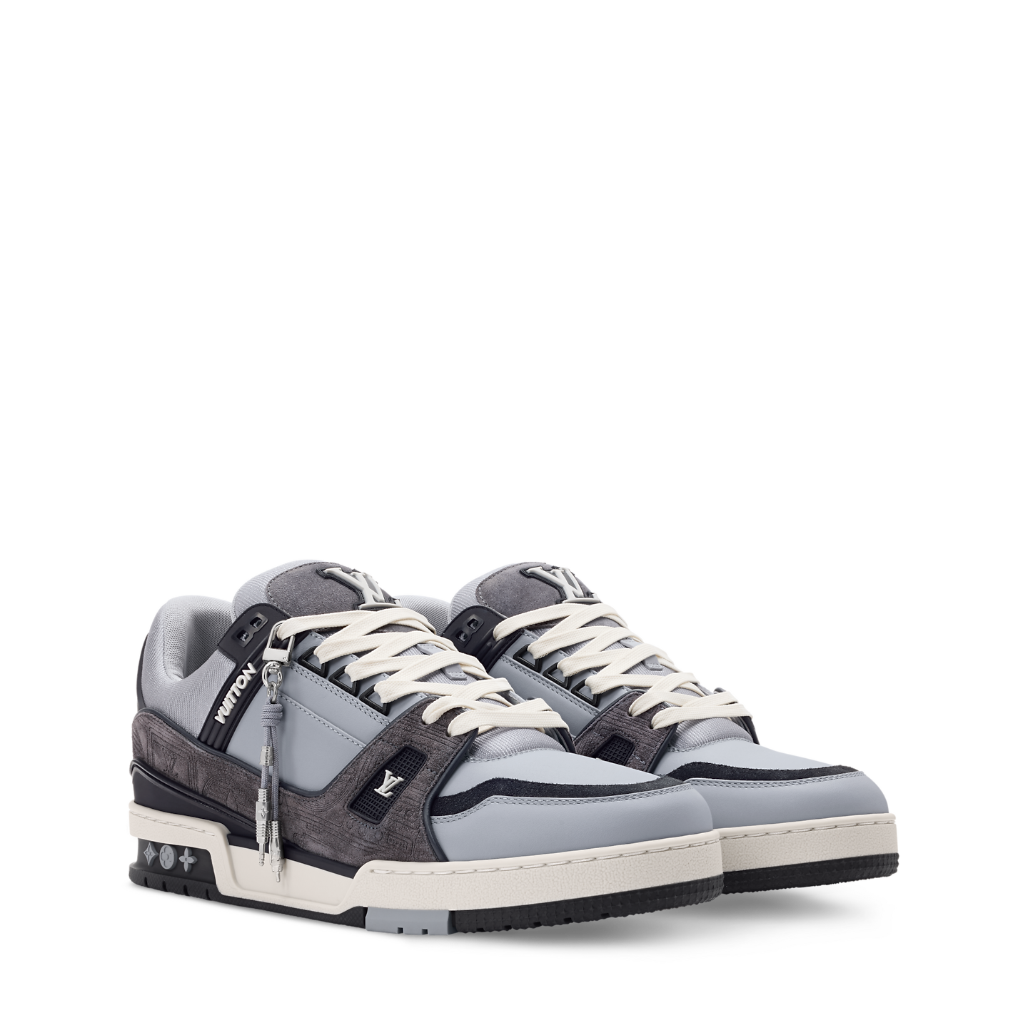  Giày Louis Vuitton LV Trainer Sneakers 'Noir Gris' 