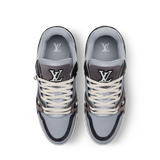  Giày Louis Vuitton LV Trainer Sneakers 'Noir Gris' 