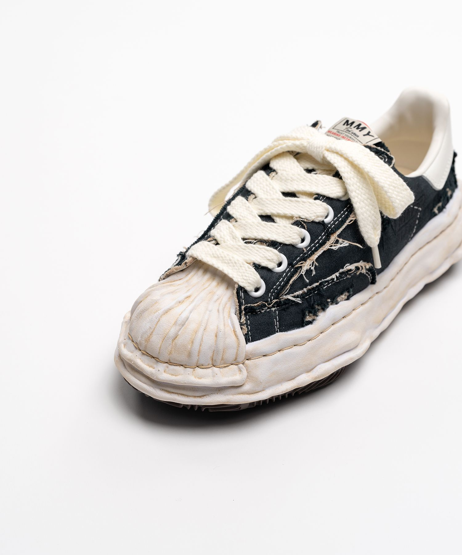  Giày Maison Mihara Yasuhiro Blakey OG Sole Ripped Overdye 'Black' 