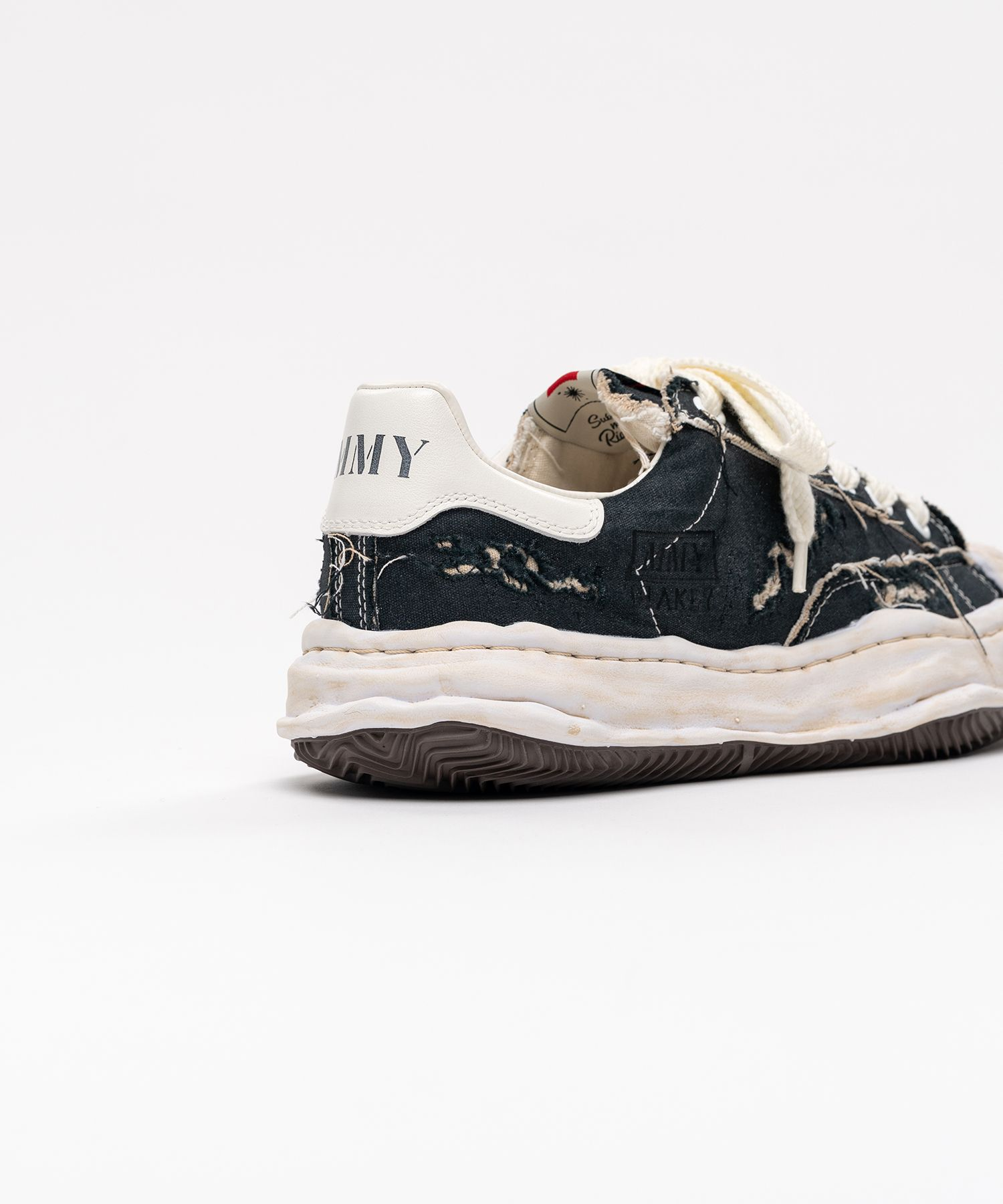  Giày Maison Mihara Yasuhiro Blakey OG Sole Ripped Overdye 'Black' 