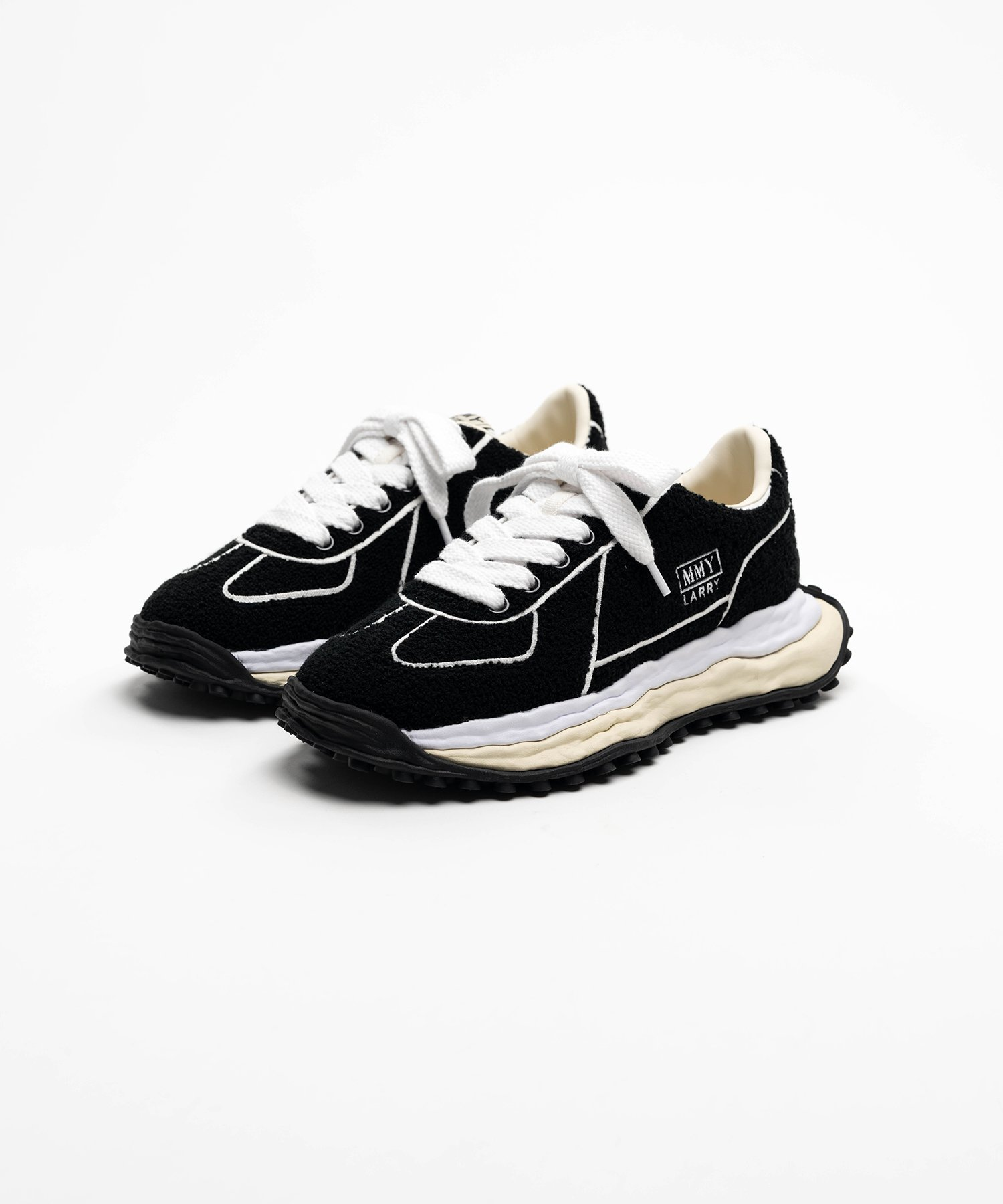  Giày Maison Mihara Yasuhiro Larry OG Sole Chenille 'Black' 