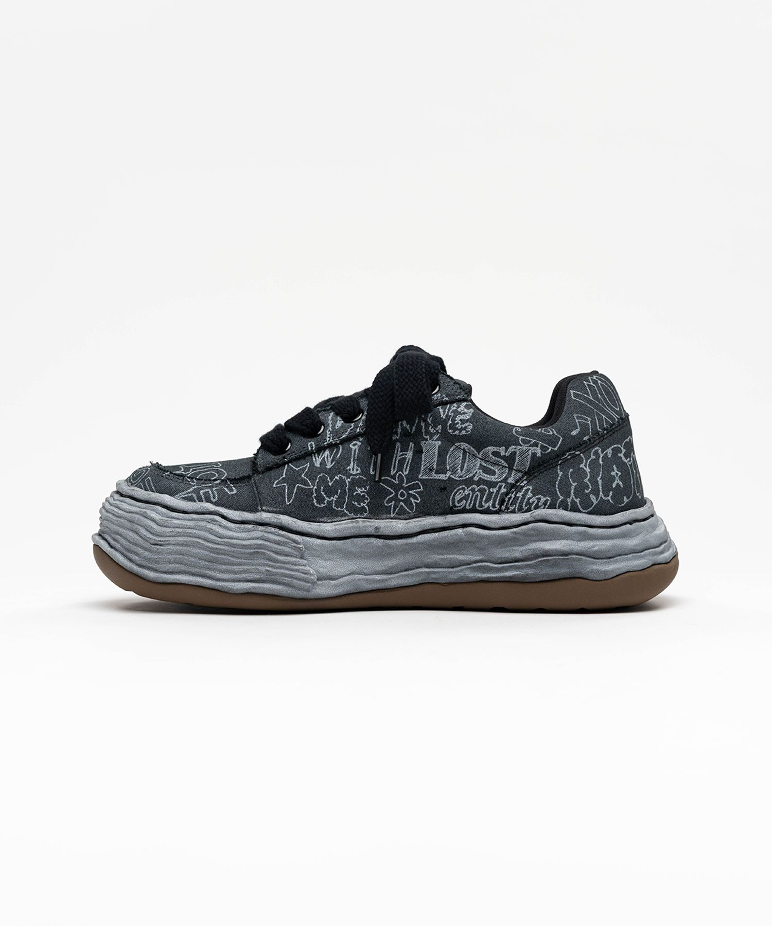  Giày Maison Mihara Yasuhiro Oliver OG Sole Graffiti 'Black' 