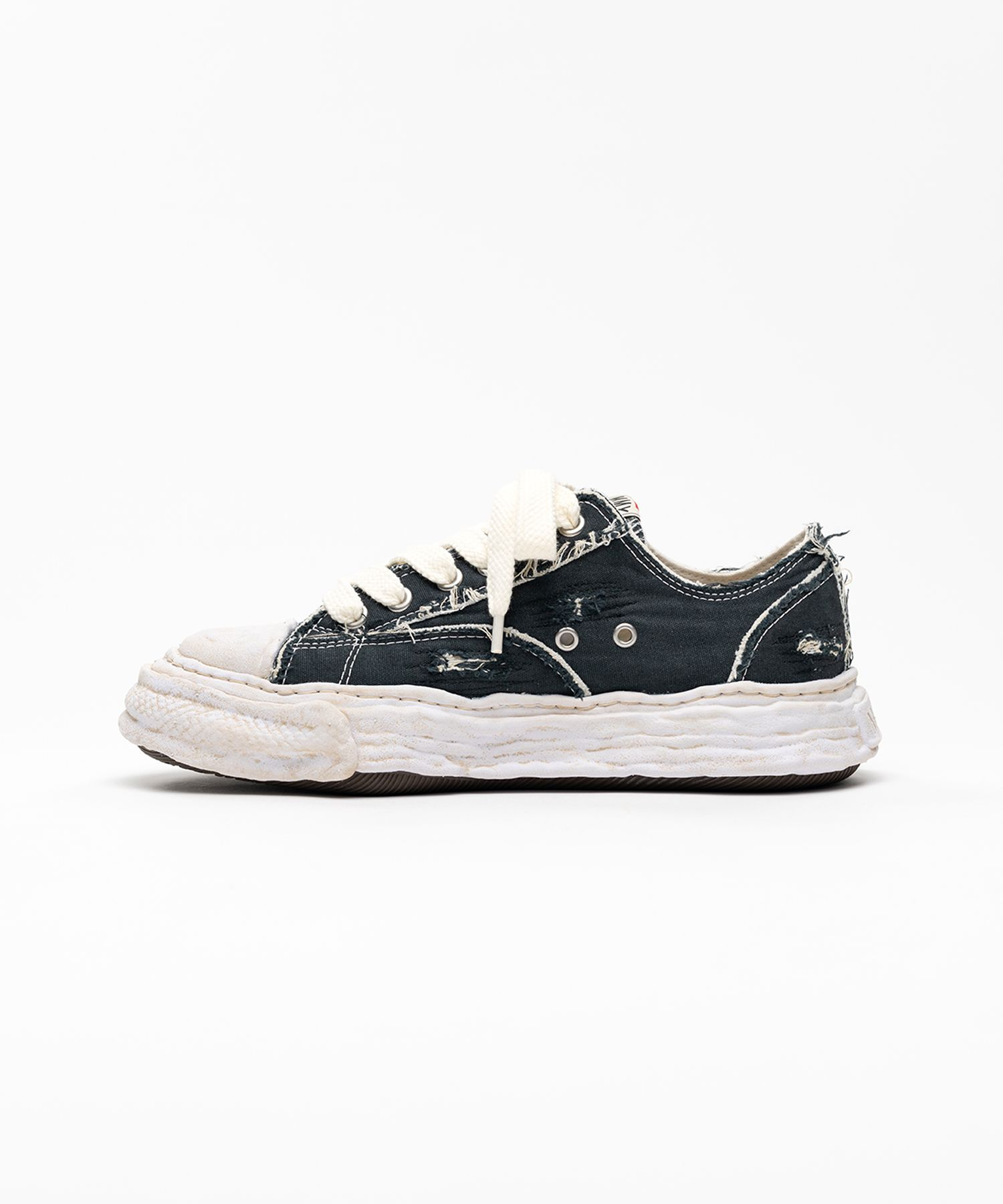  Giày Maison Mihara Yasuhiro Peterson23 OG Sole Ripped Overdye 'Black' 