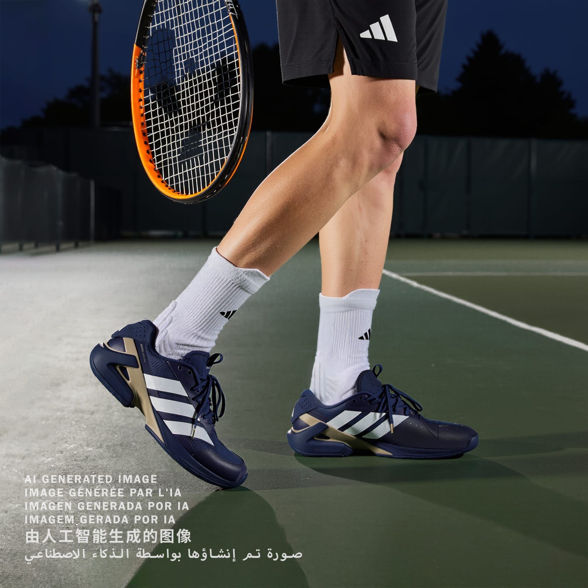  Giày Nam Adidas Adizero Ubersonic 5 'Cyber Metallic' 