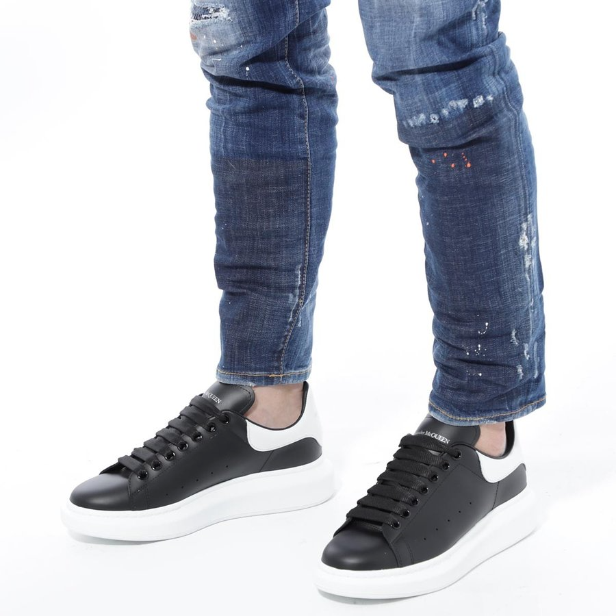  Giày Nam Alexander McQueen Oversized Sneaker 'Black' 