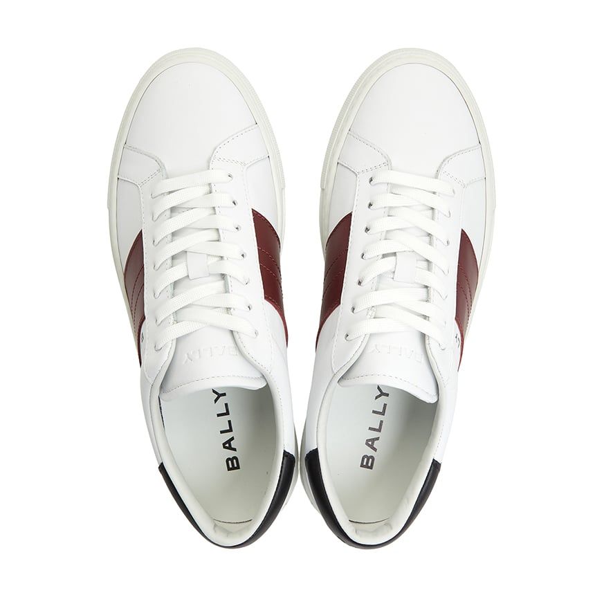  Giày Nam Bally Leather Sneaker 'White' 