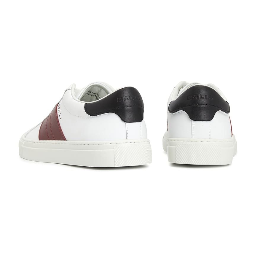  Giày Nam Bally Leather Sneaker 'White' 