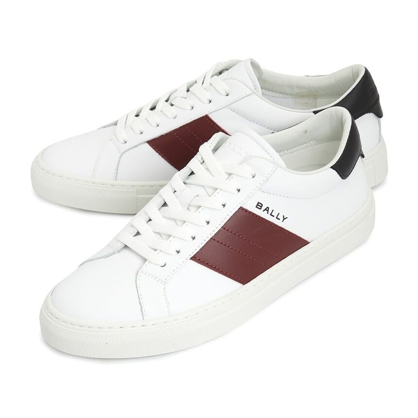  Giày Nam Bally Leather Sneaker 'White' 