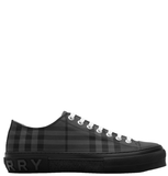  Giày Nam Burberry Check Nylon Blend Sneakers 'Grey' 