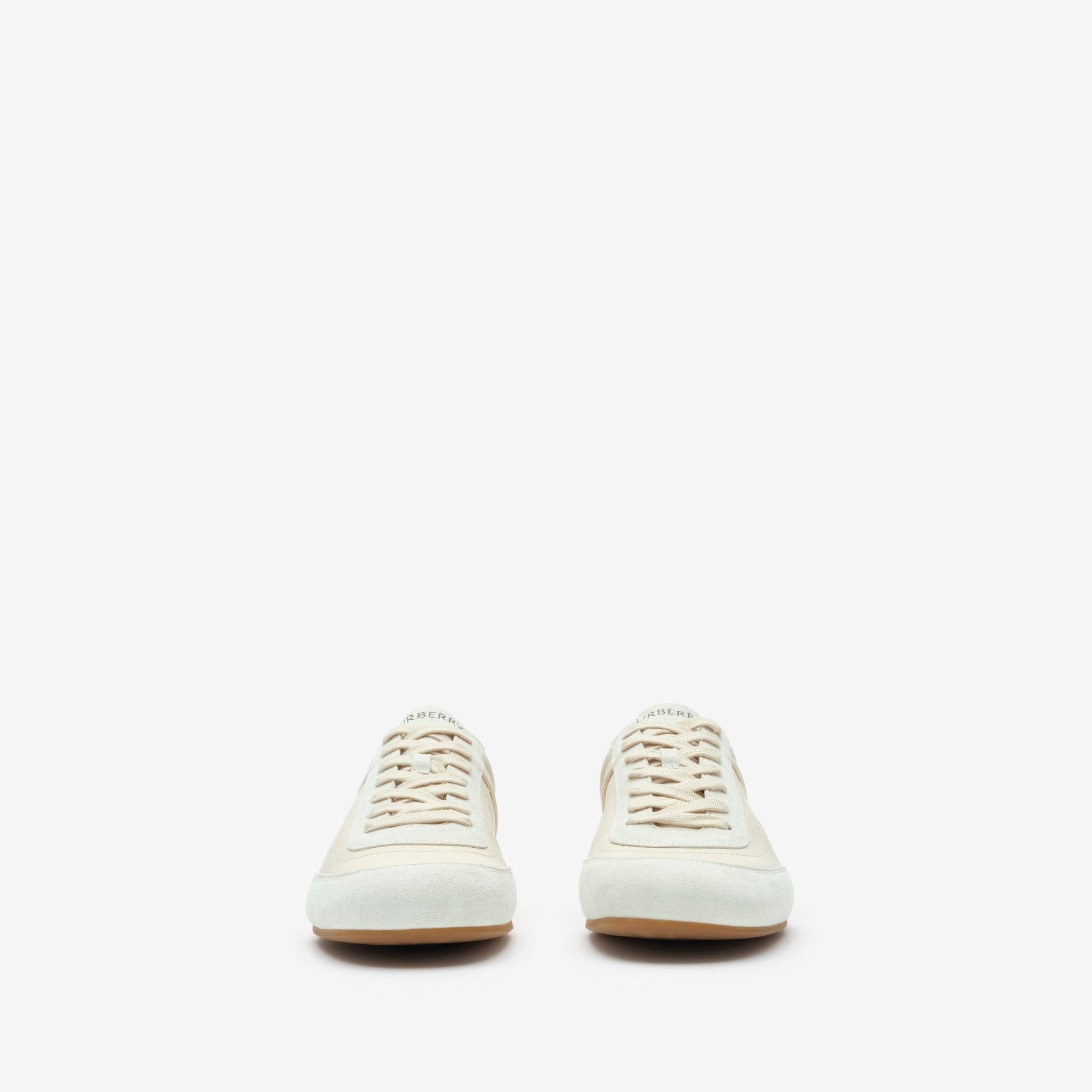  Giày Nam Burberry Leather Knight Runner Sneakers 'Beige' 