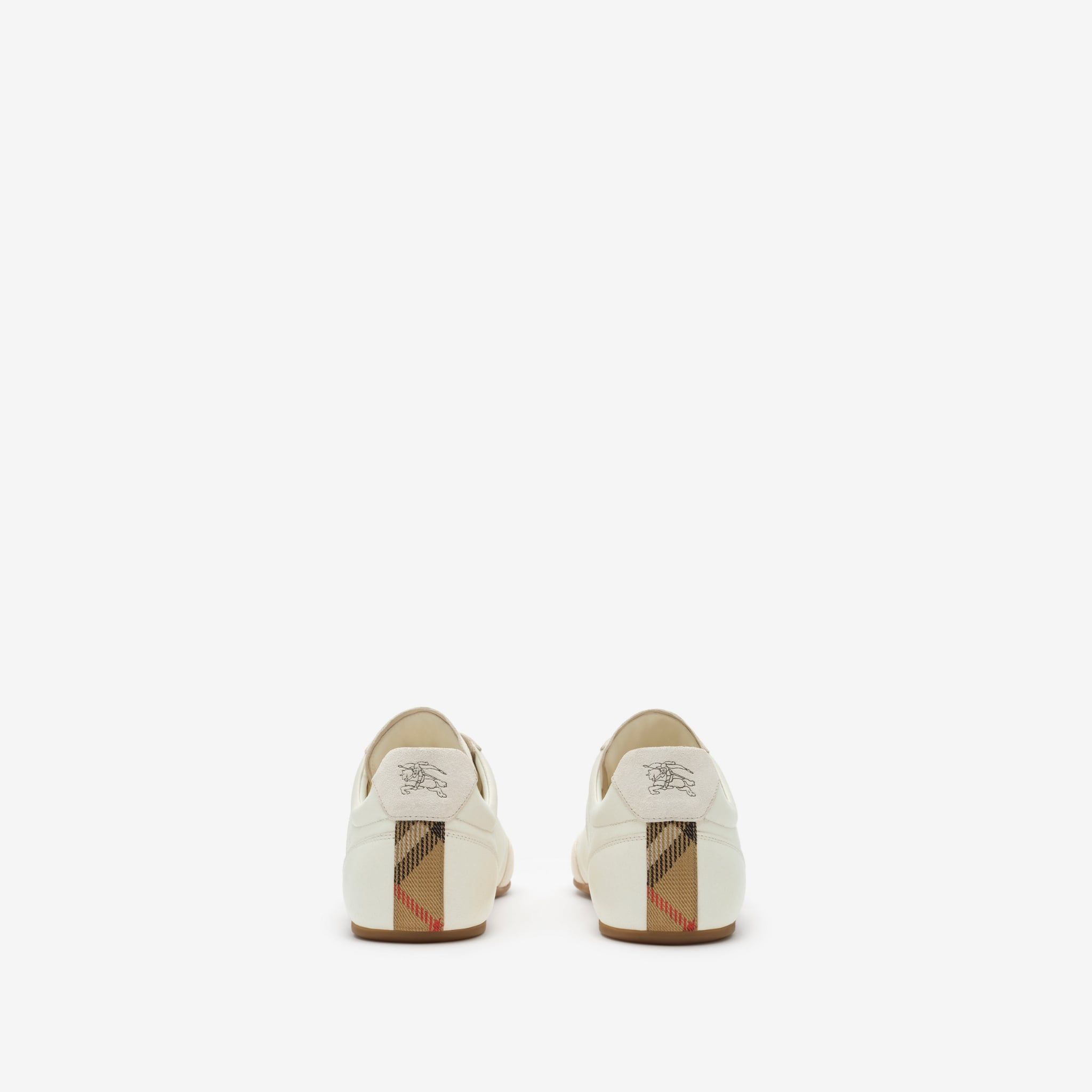  Giày Nam Burberry Leather Knight Runner Sneakers 'Beige' 