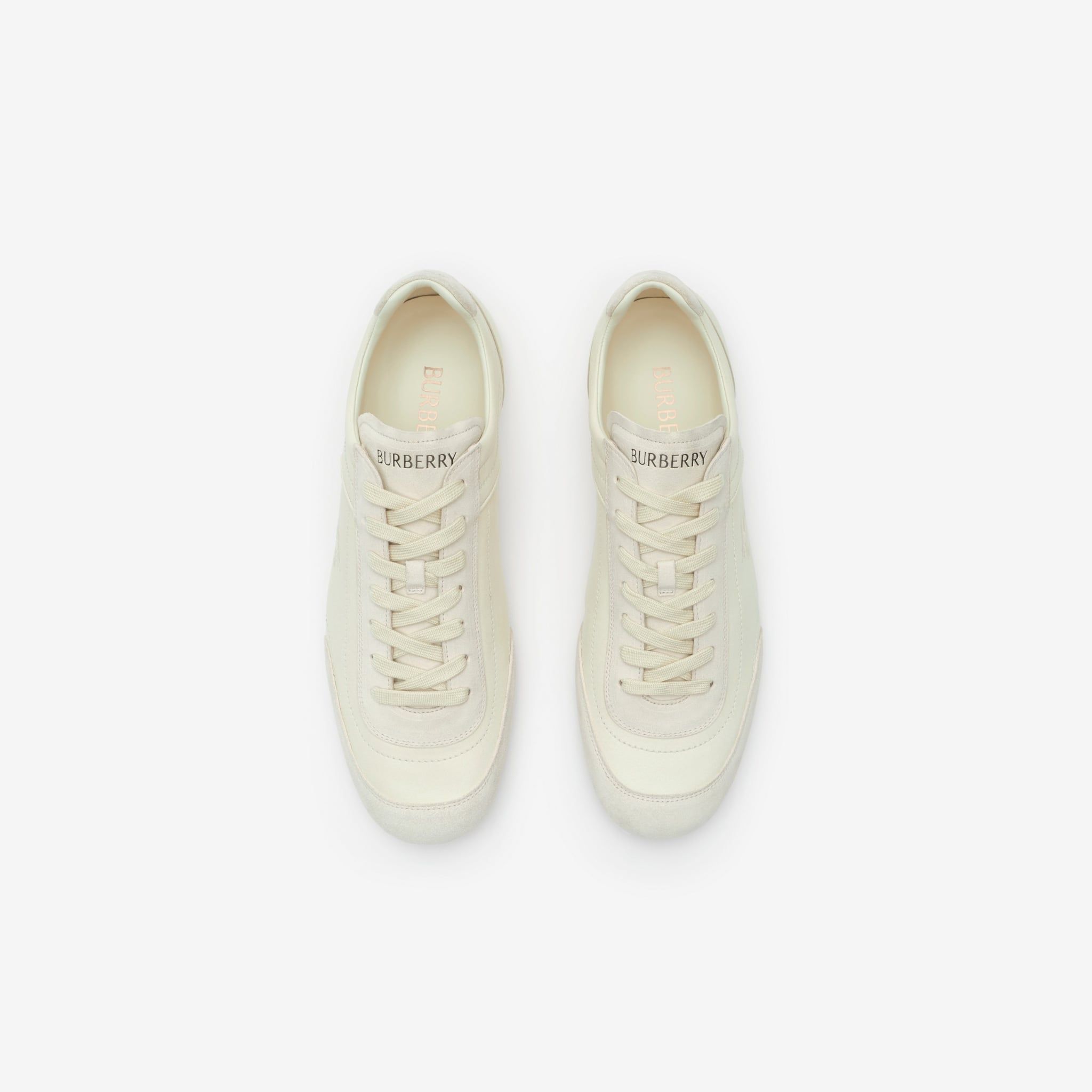  Giày Nam Burberry Leather Knight Runner Sneakers 'Beige' 