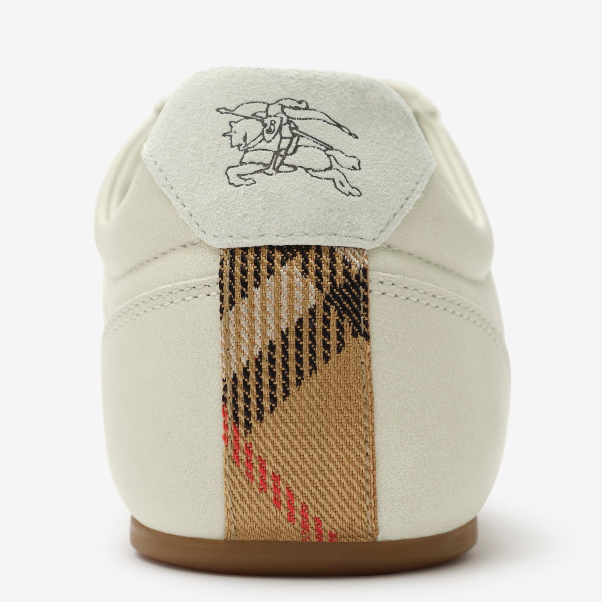  Giày Nam Burberry Leather Knight Runner Sneakers 'Beige' 