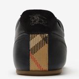  Giày Nam Burberry Leather Knight Runner Sneakers​ 'Black' 