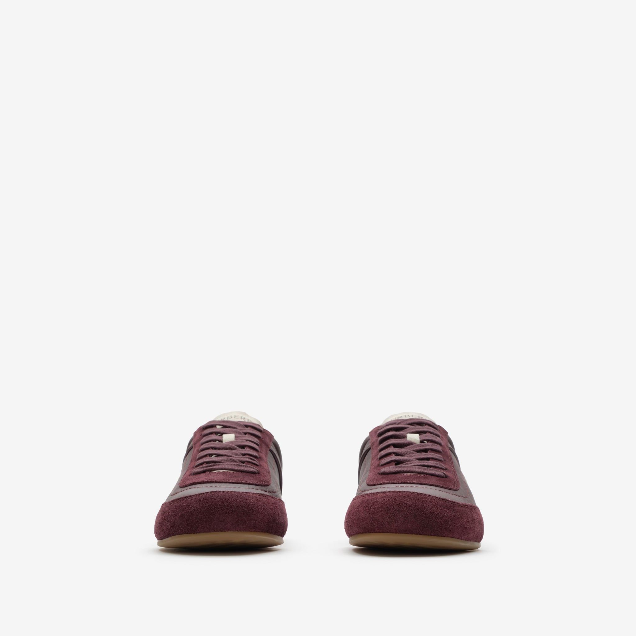  Giày Nam Burberry Leather Knight Runner Sneakers 'Red' 