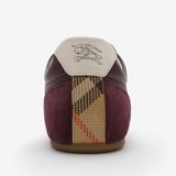  Giày Nam Burberry Leather Knight Runner Sneakers 'Red' 