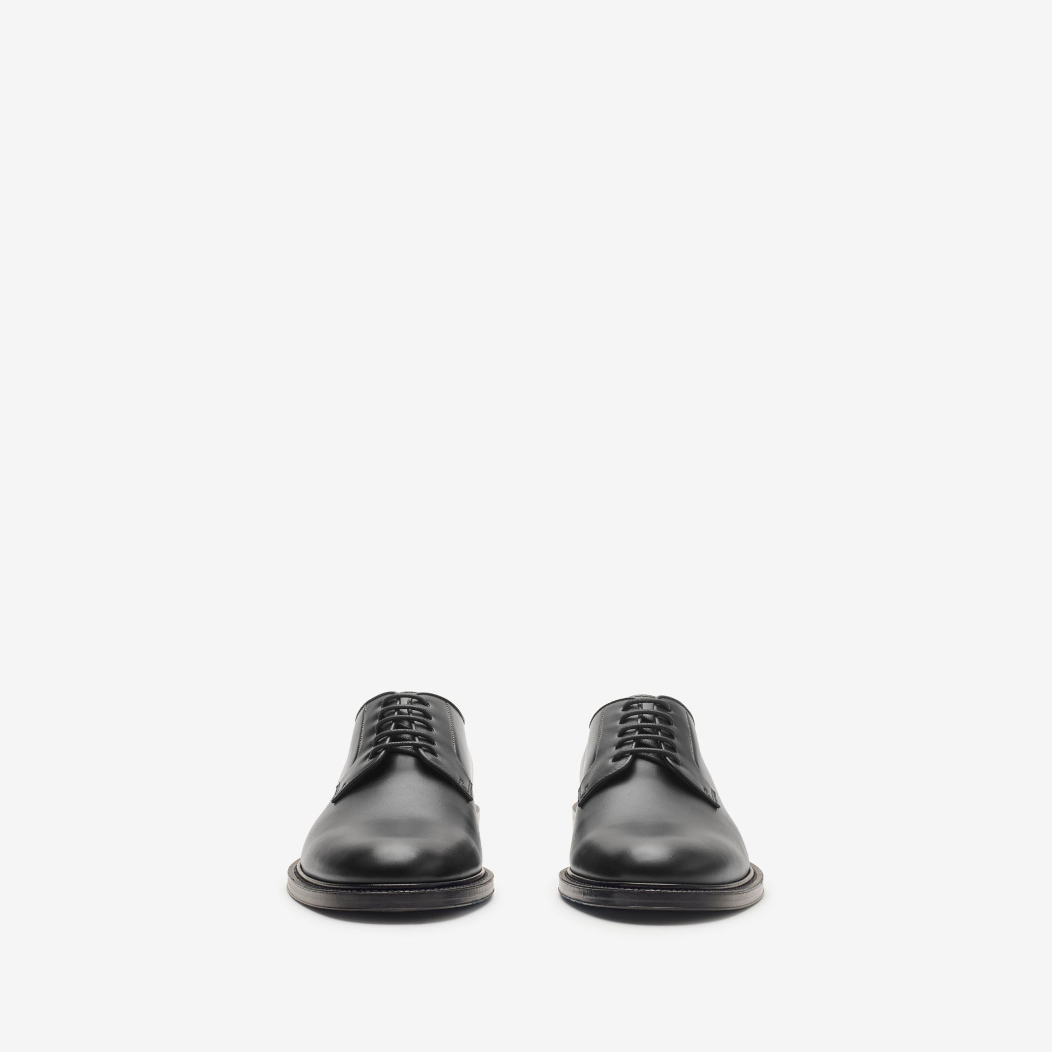  Giày Nam Burberry Leather Manor Derby Shoes 'Black' 