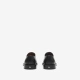  Giày Nam Burberry Leather Manor Derby Shoes 'Black' 