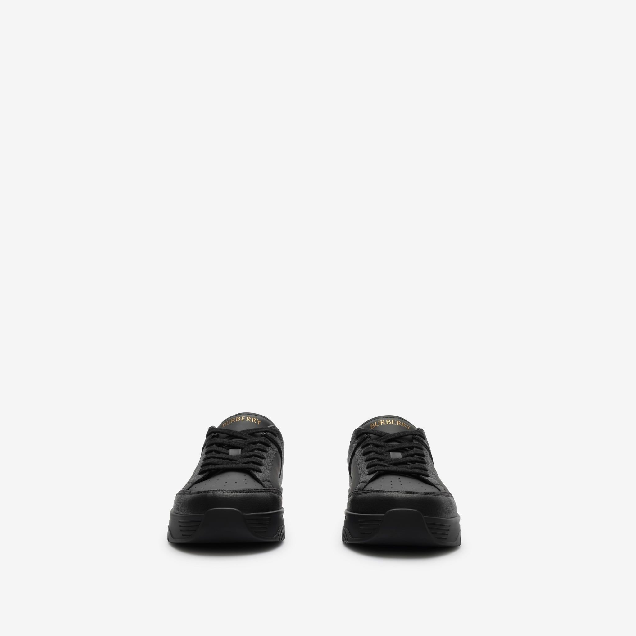  Giày Nam Burberry Leather Nylon Harrow Sneakers​ 'Black' 