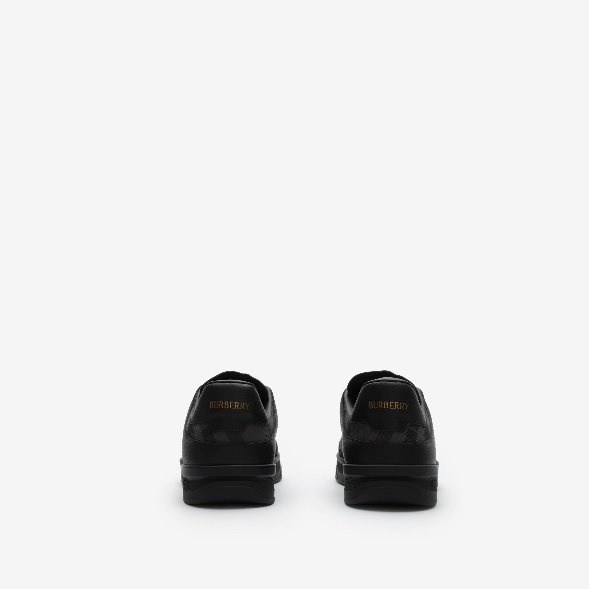  Giày Nam Burberry Leather Nylon Harrow Sneakers​ 'Black' 