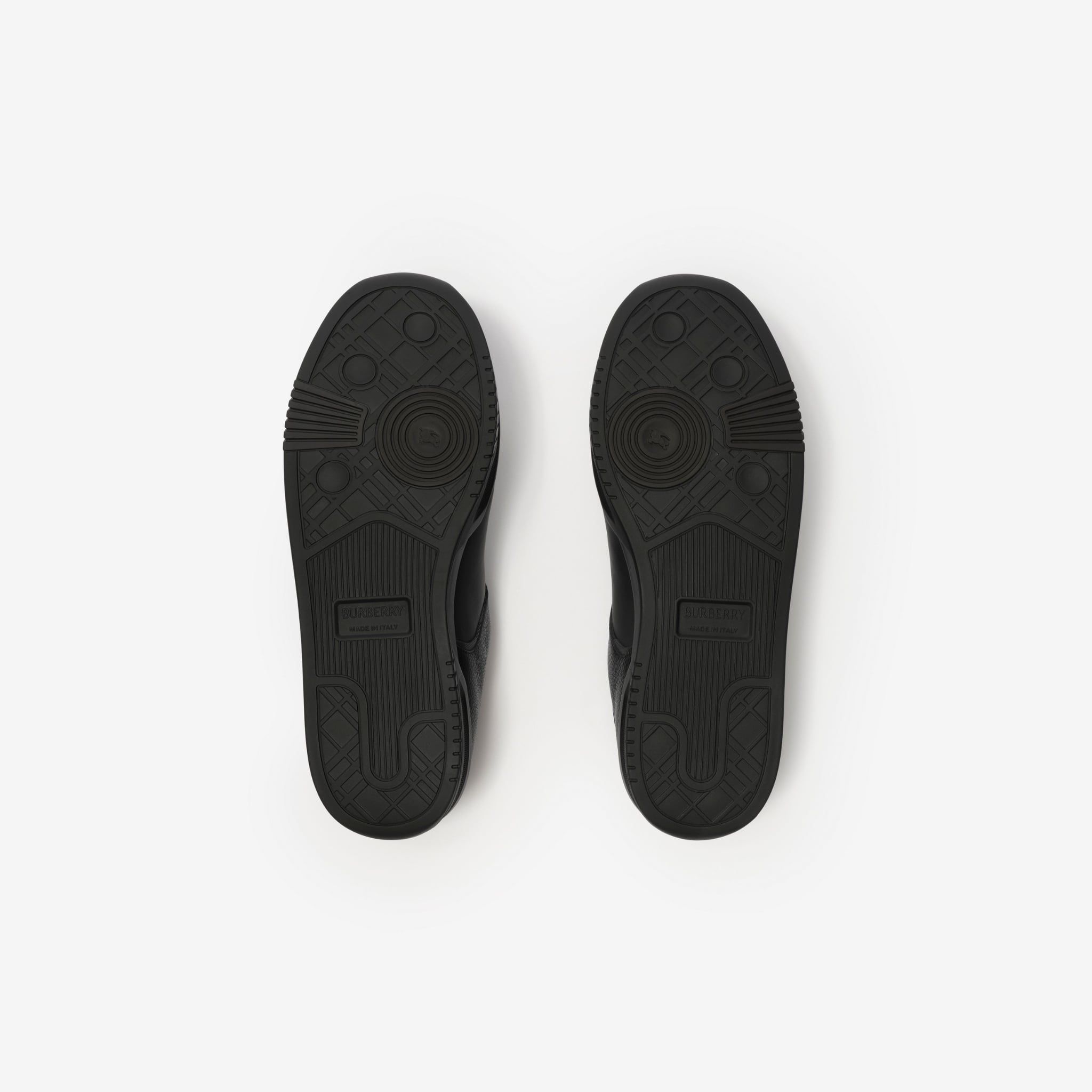  Giày Nam Burberry Leather Nylon Harrow Sneakers​ 'Black' 