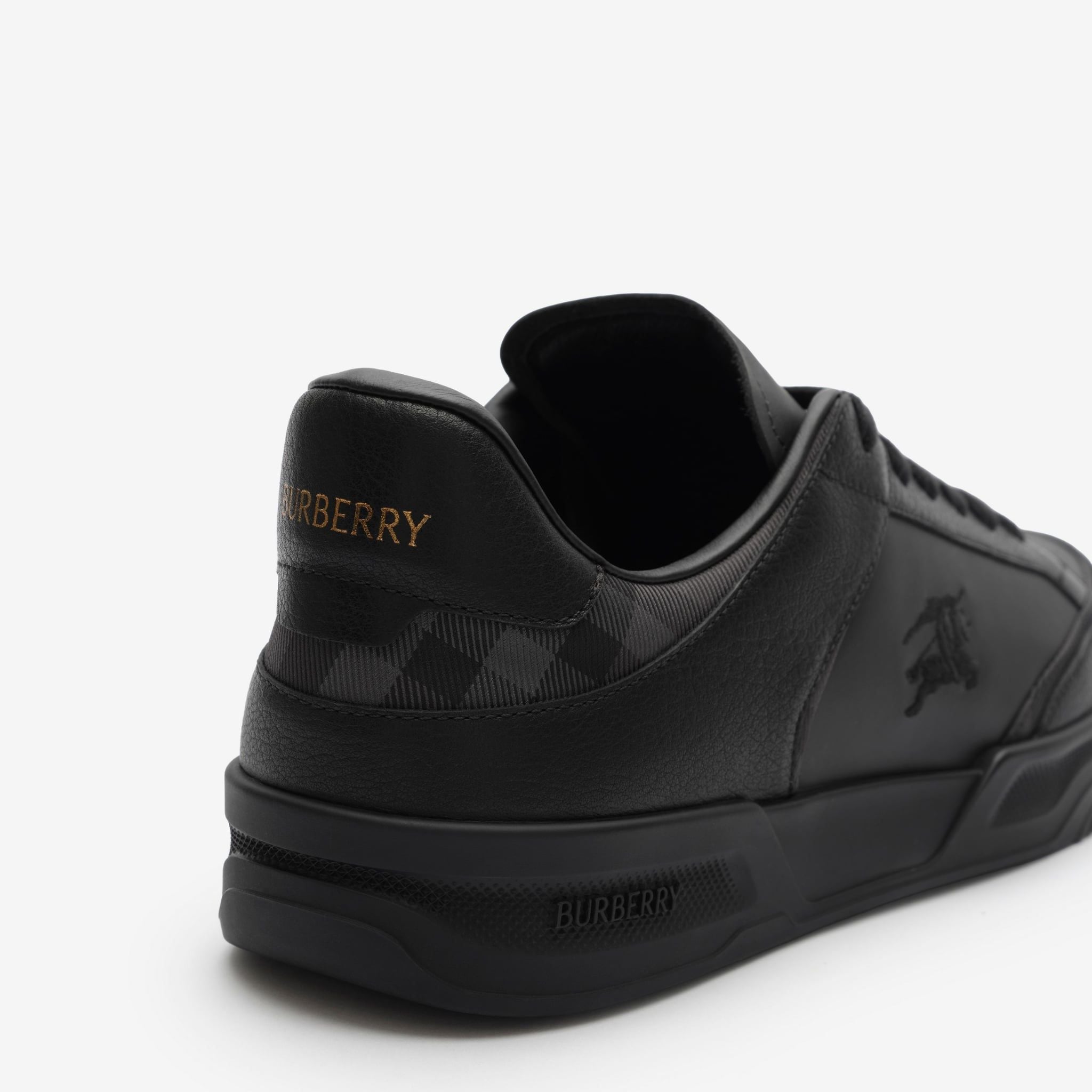  Giày Nam Burberry Leather Nylon Harrow Sneakers​ 'Black' 
