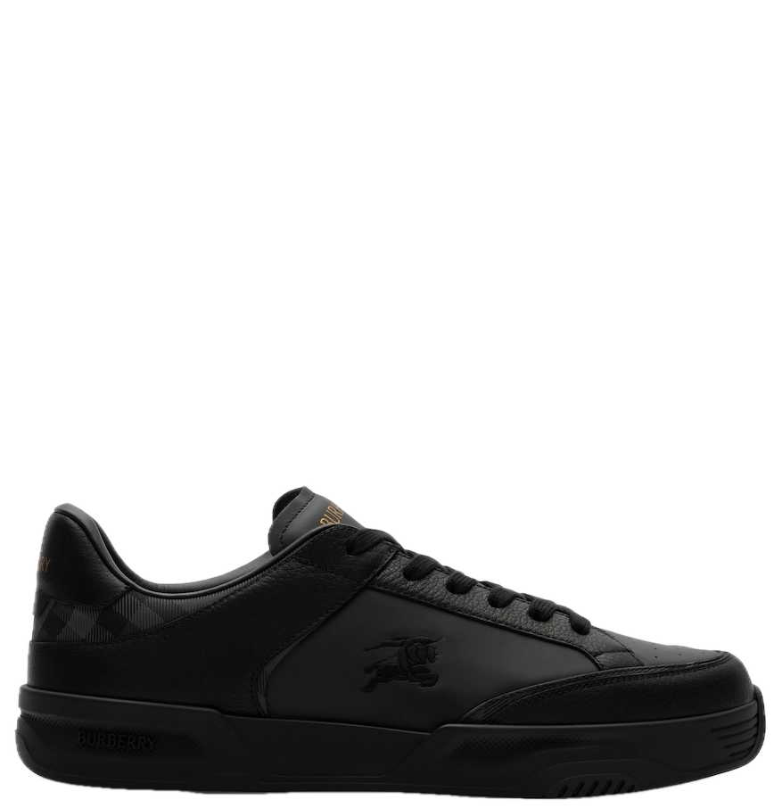  Giày Nam Burberry Leather Nylon Harrow Sneakers​ 'Black' 